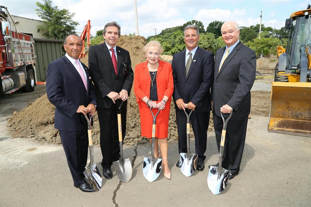 The Monmouth County Board of Chosen Freeholders at the groundbreaking ceremony.