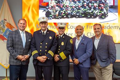 Sheriff Golden, Vincent Adamkiewicz, Craig Flannigan Sr., Director Arnone, Deputy Director DiRocco